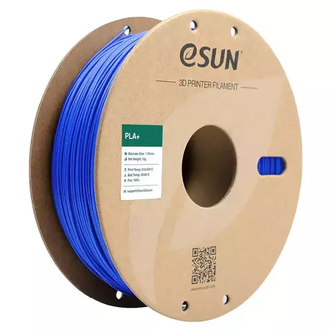 Катушка пластика PLA+ ESUN 1.75 мм 1кг., синяя