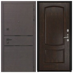 Купить Входная дверь L 43 - Лаура 2 шпон мореный дуб