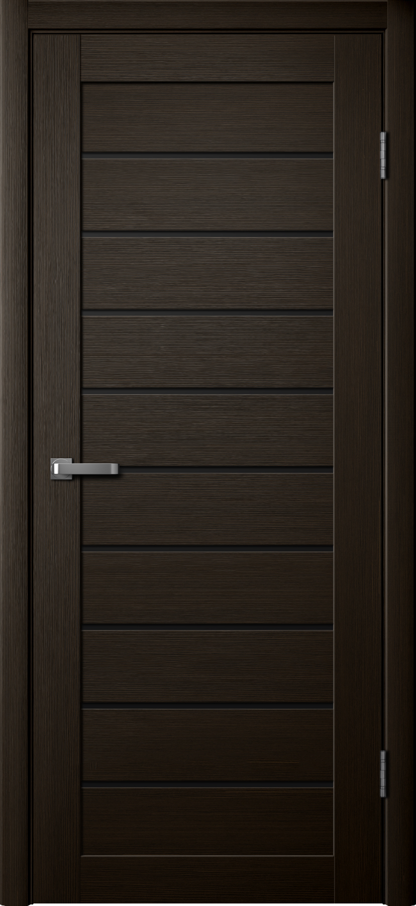 Дверь межкомнатная Ла Стелла 262, цвет мокко дуб, экошпон, стекло черное