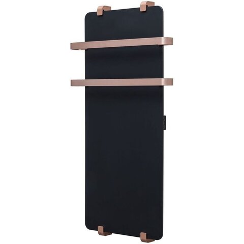 Allen Brau Infinity 325632 Полотенцесушитель электрический с рейлингом и креплением, цвет: чёрный, медь