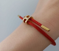 5954 - Браслет шнурок HERMES , затяжка