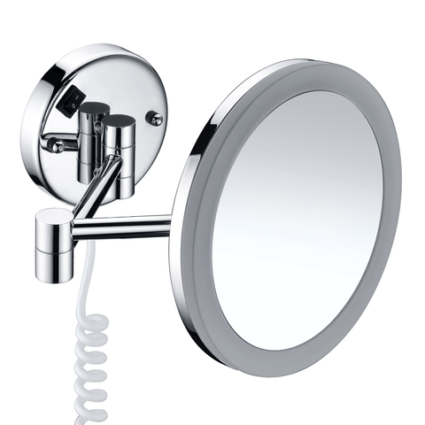 WasserKRAFT K-1004 Зеркало с LED-подсветкой, 3-х кратным увеличением