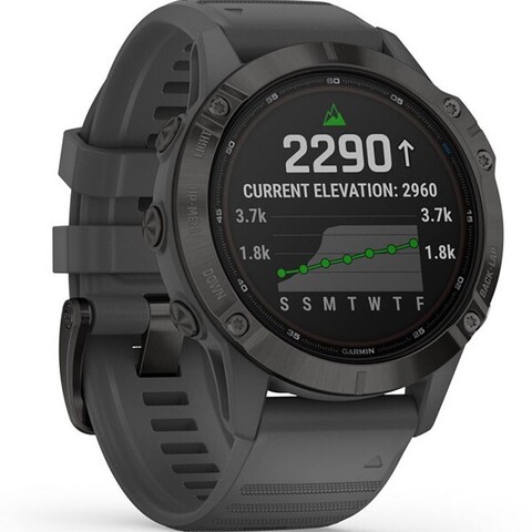 Мультиспортивные часы Garmin Fenix 6 Pro Solar Black with Slate Gray