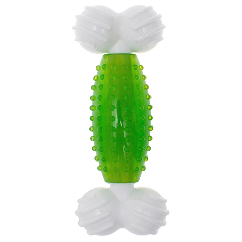 CanineClean игрушка для собак Косточка нейлон/синтетическая резина с ароматом мяты, зеленый 19 см