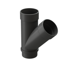 Тройник 45 для водосточной трубы LUX, графит