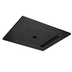Almar E044259.MB Встраиваемый верхний душ 49,6х49,6 см, 3 типа струи, хромотерапия, цвет черный матовый фото