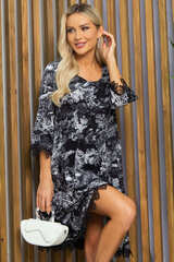 Платье Сибирские кружева (черно-белое) П13400-18М LT Collection