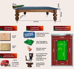 Бильярдный стол для русской пирамиды 