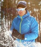 Утеплённый прогулочный лыжный костюм Nordski Motion Blue/Black