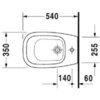 Биде напольное Duravit D-Code 22381000002