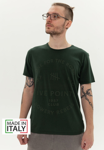 Футболка Bowery NYC "Five Points" Vintage Brunswick Green