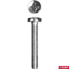 ЗУБР DIN 7985, кл. пр. 4.8, M5 х 30 мм, цинк, 7 шт, винт с полусферической головкой (303156-05-030)