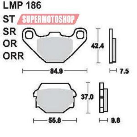 Тормозные колодки премиум класса AP RACING (BREMBO) AP-LMP186 SR