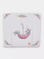 Пеленальный матрасик Топотушки Зайка Акварель 80×71