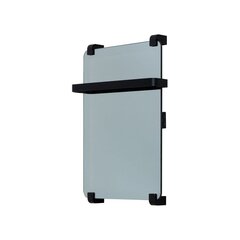 Allen Brau Полотенцесушитель электрический Infinity 60x44 с рейлингом и креплением, черный браш фото