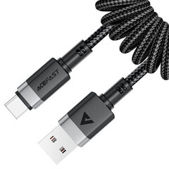 Кабель ACEFAST C14-04 USB-A To USB-C Spring Charging Data Cable, черный
