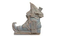 Силиконовый молд № 417 Домик башмак 2 D ( серия домики для гномов и фей)