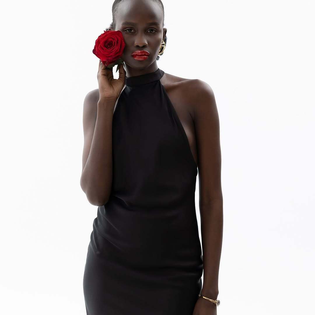 Платье с перекрутом на спине Etrette