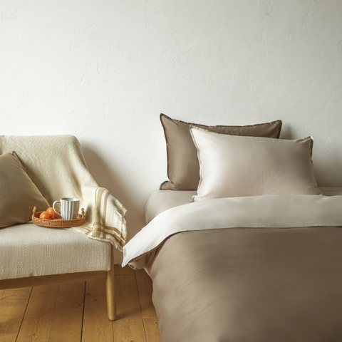 Постельное бельё двустороннее LaPrima сатин (1,5 сп) - Шоколад - купить 4