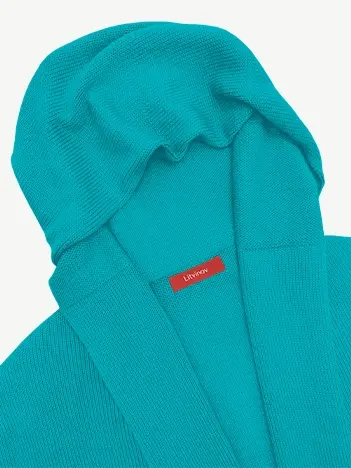 Кардиган с капюшоном из шелка