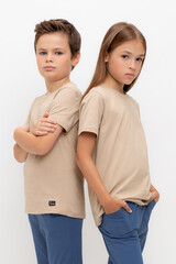 фуфайка  для мальчика  К 302125-1/темно-бежевый