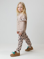 брюки  для девочки  КР 400868/бежевый 1305 Н085 к615