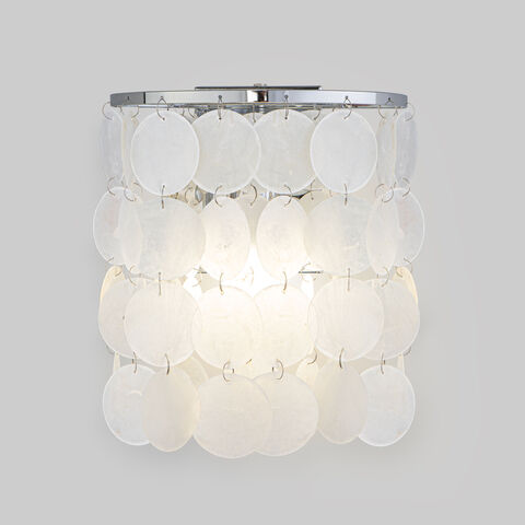 Настенный светильник Eurosvet Sandra 60005/1 хром/перламутр