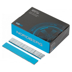 NORDBERG (W5FS4) Грузики самоклеящиеся (12х5 г, L=14 см) Fe квадратные, 50 лент