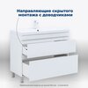 Aquanet 344150 Тумба Нота new 100 напольная 2ящ. цв.белый глянец (344150)