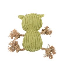 Mpets игрушка мягкая для собак Коровка  Рози с канатом, 28 см