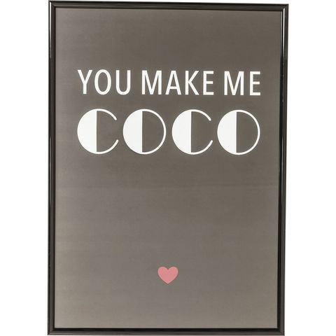 Картина в рамке You Make Me Coco, коллекция 