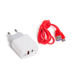 Универсальное зарядное устройство LDNIO A2421C 22.5W USB, USB Type-C Белый