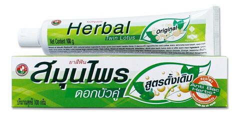 ЗУБНАЯ ПАСТА HERBAL TWIN LOTUS ORIGINAL С ТРАВАМИ ОРИГИНАЛЬНАЯ (100 ГР.) БАРАКА