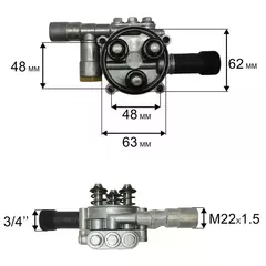 Насос  QUATTRO ELEMENTI MILANO100 (793-299-P13)