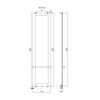 Allen Brau Infinity 305023 Полотенцесушитель электрический с рейлингом и креплением, цвет: чёрный