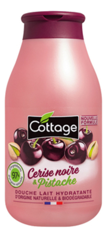 COTTAGE Молочко для душа Douche Lait Hydratante Cerise Noire & Pistache 250мл