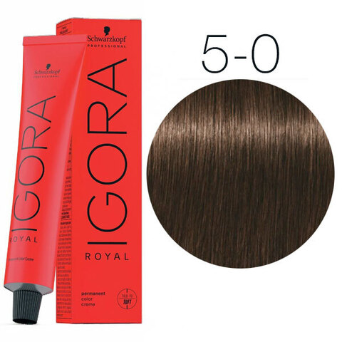 Schwarzkopf Igora Royal New 5-0 (Светлый коричневый натуральный) - Краска для волос