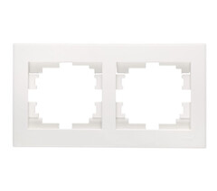 RAIN 703 0202 147 Рамка 2-ая гориз. б/вст белая 10шт/120шт