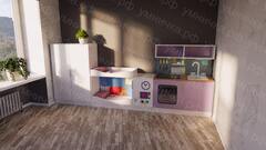 Детская дидактическая стенка «Уютный дом»