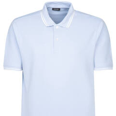 Поло мужское Seidensticker Regular Fit 01.144380-12 голубое, короткий рукав