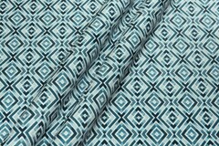 Велюр Clever romb navy (Клевер ромб нави)
