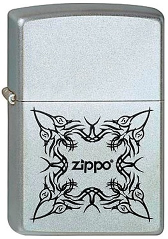 Зажигалка ZIPPO Tattoo Design Satin Chrome латунь/никель-хром (205 Tattoo Design)
