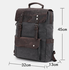 Рюкзак из ткани и кожи BUG 067 Coffee