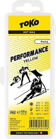 Картинка парафин Toko performance 120 g yellow - 1