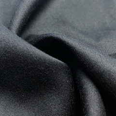 Штапель-шелк однотонный ш140см 97%rayon 3%спандекс, цвет черный