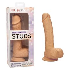 Телесный фалоимитатор Dual Density Silicone Studs - 21,5 см. - 