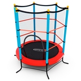 Батут детский DFC SMRKIDS 55" с сеткой, RED фото №0