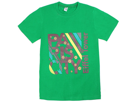 18059-12 футболка для мальчиков, зеленая