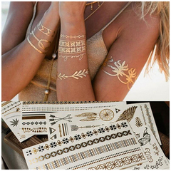 Временные татуировки Shimmer Jewerly Tattoos Metallic