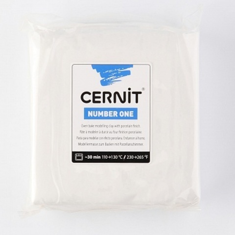 Полимерная глина CERNIT N1 250г, белый